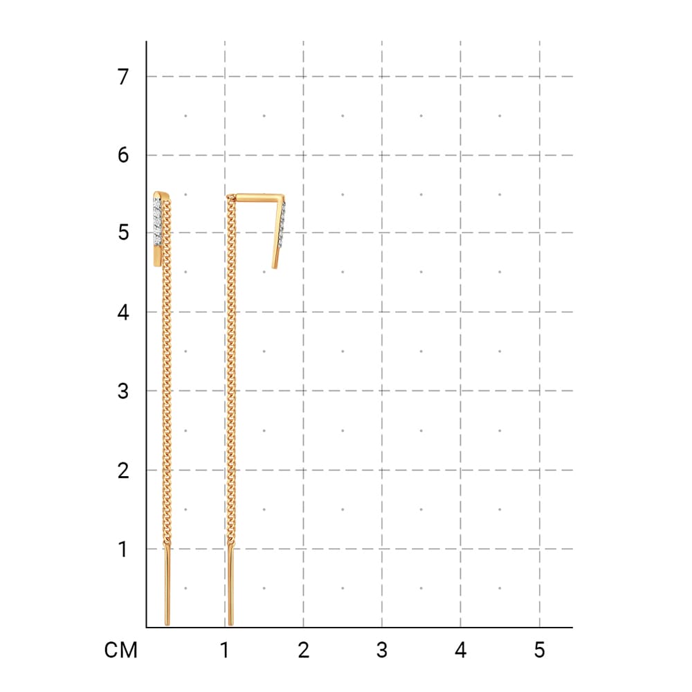 212020001647 Серьги (Золото 585К) фото
