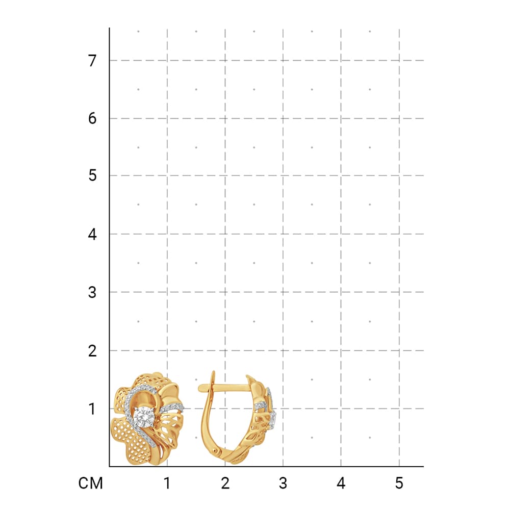 212020003752 Серьги (Золото 585К) фото