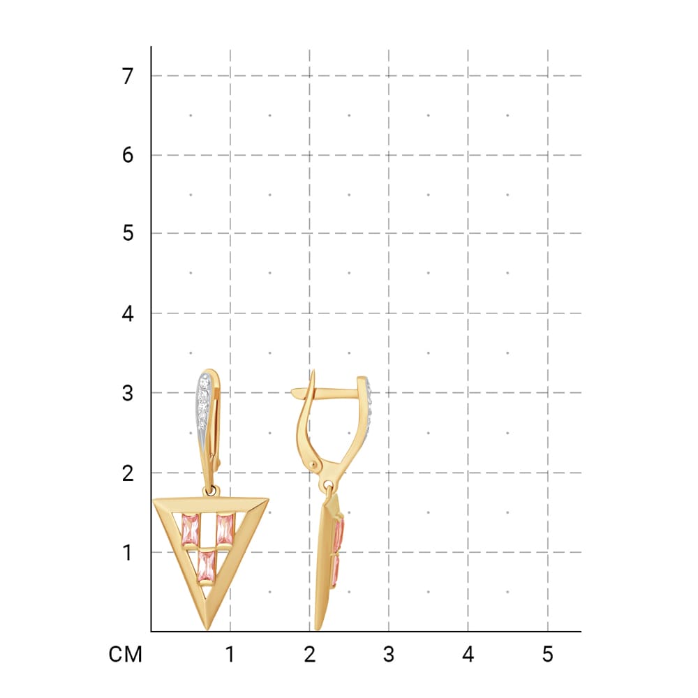 212020001732 Серьги (Золото 585К) фото