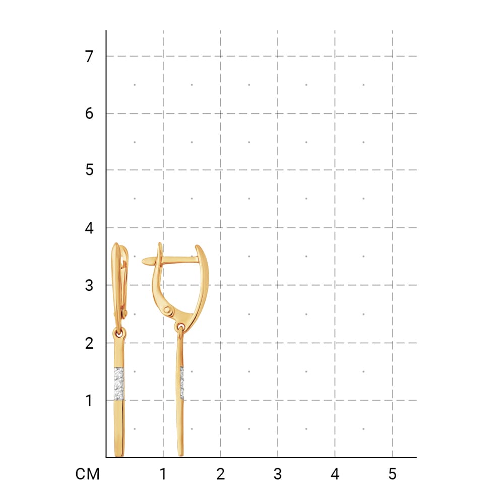 212020002192 Серьги (Золото 585К) фото