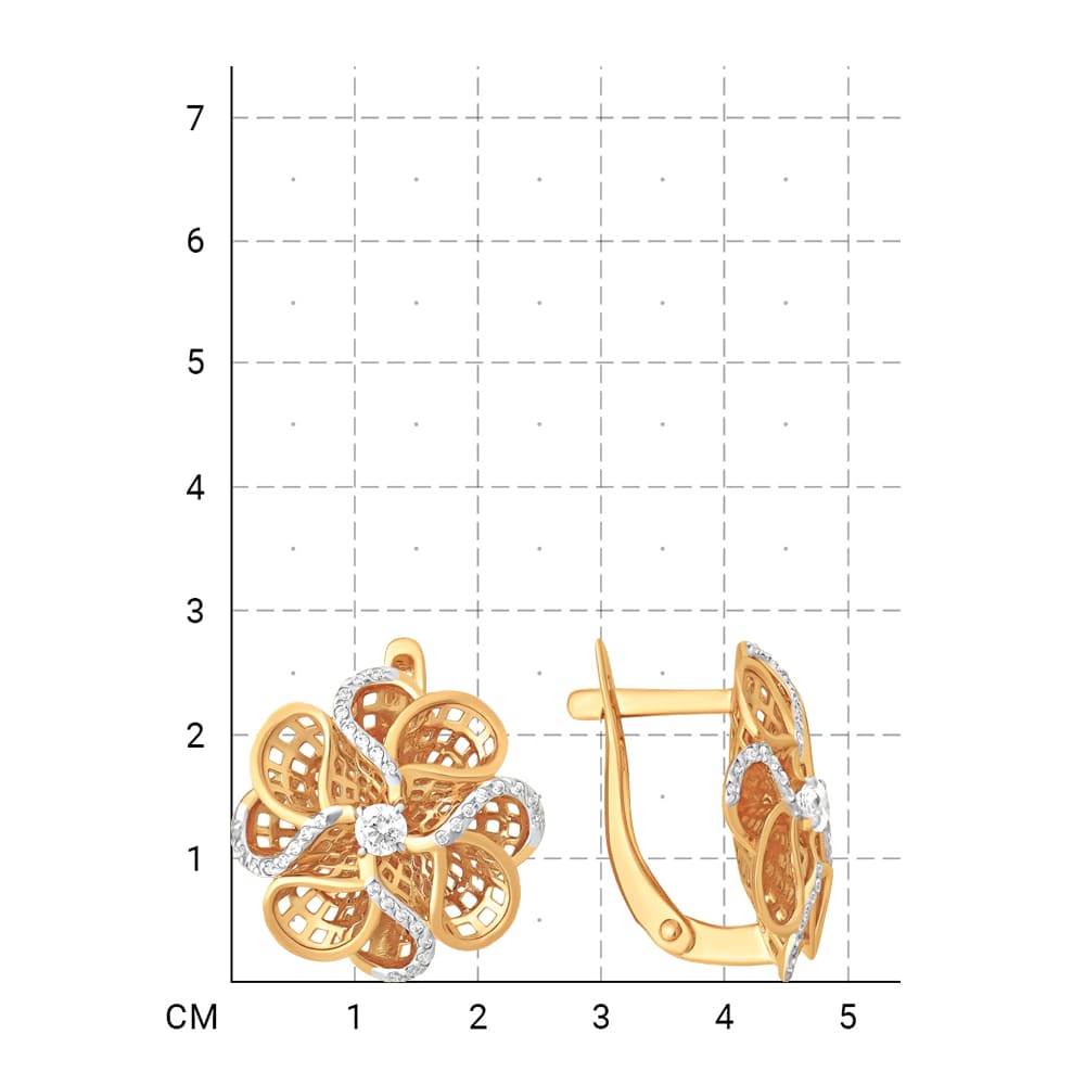 212020003853 Серьги (Золото 585К) фото