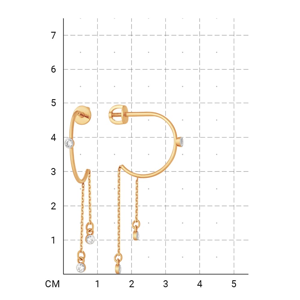 212020002244 Серьги (Золото 585К) фото
