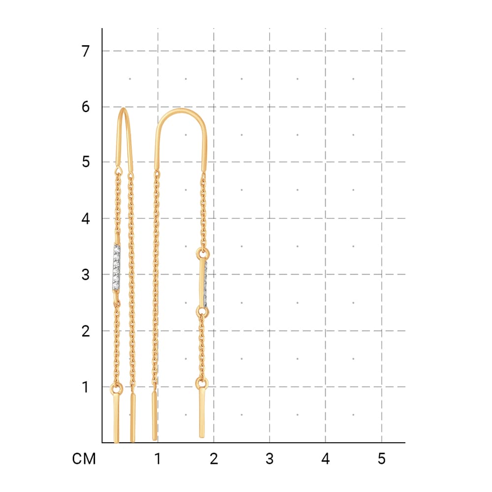 212020002694 Серьги (Золото 585К) фото