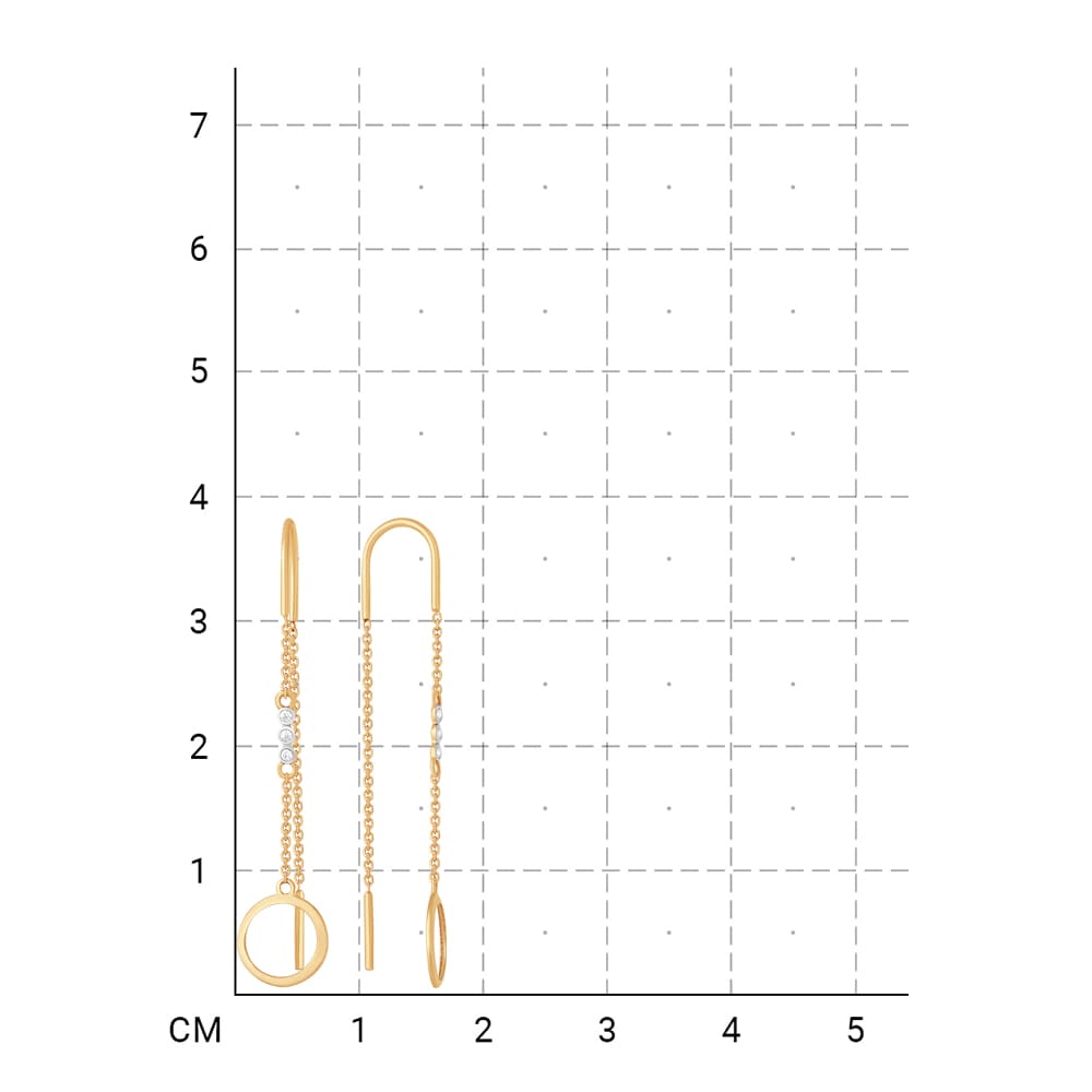 212020002696 Серьги (Золото 585К) фото