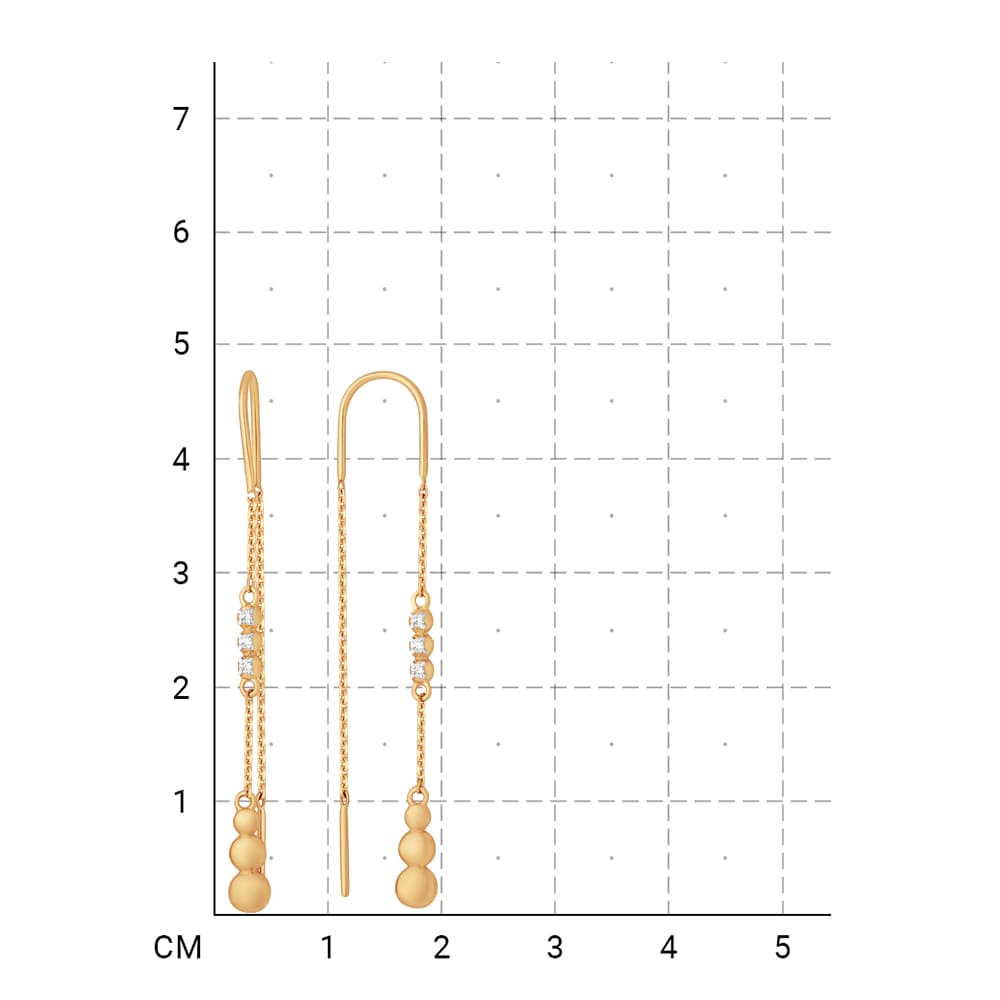 212020002697 Серьги (Золото 585К) фото