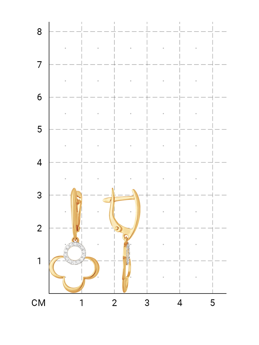212020002245 Серьги (Золото 585К) фото
