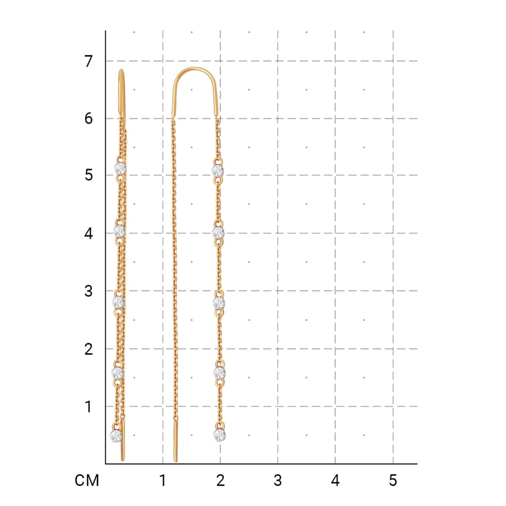 212020002514 Серьги (Золото 585К) фото