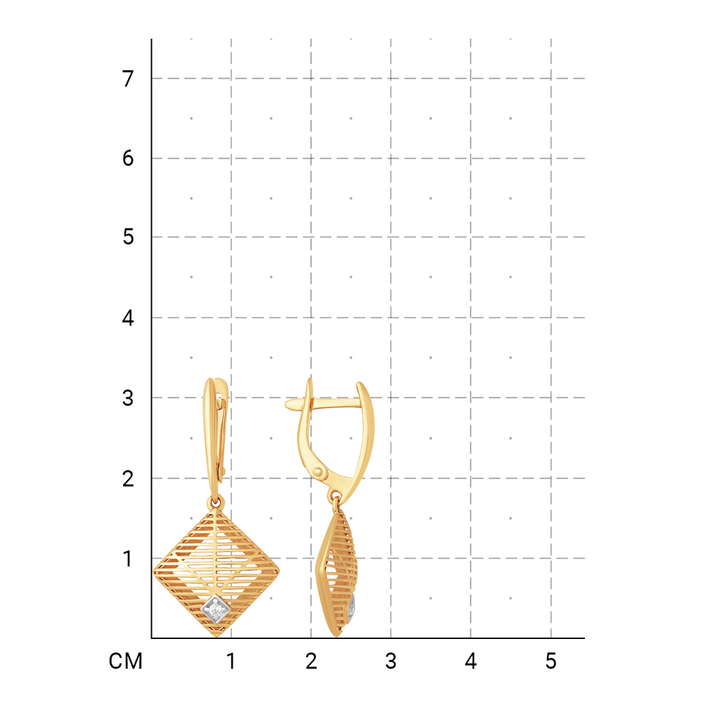 212020002859 Серьги (Золото 585К) фото