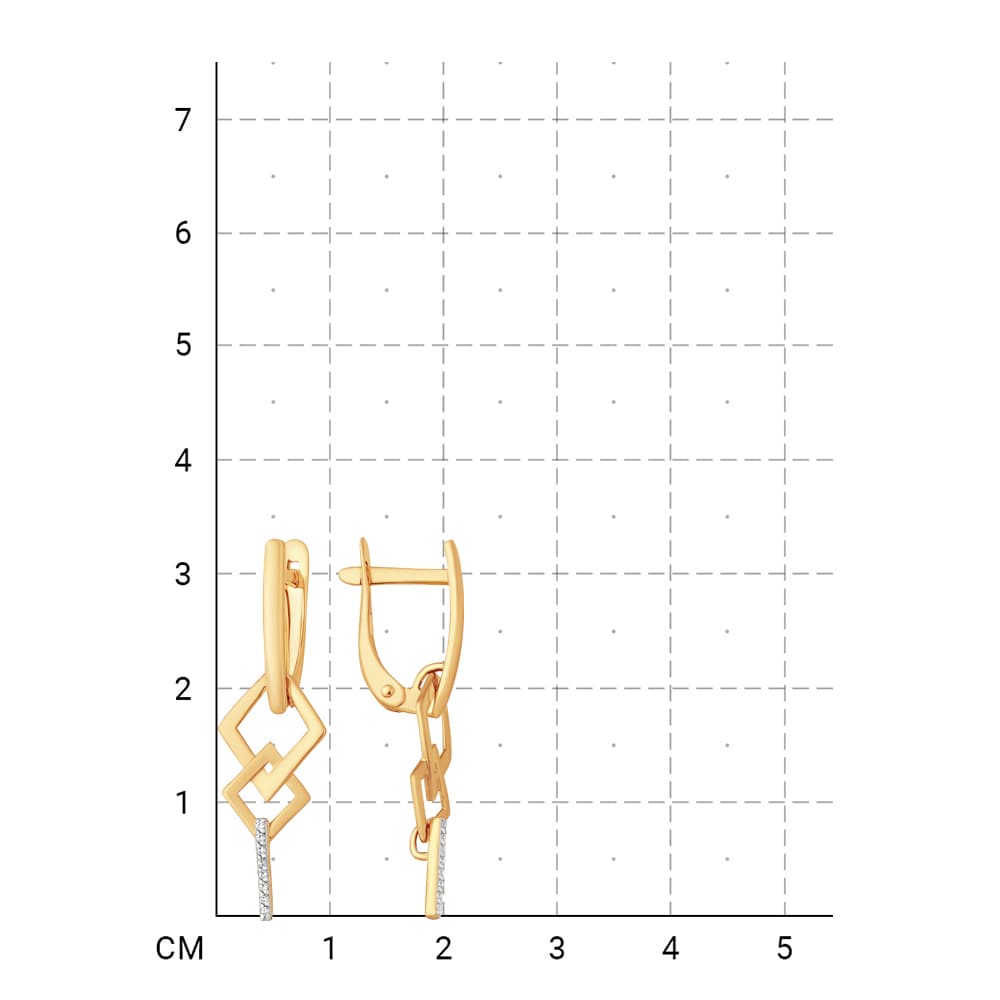 212020002253 Серьги (Золото 585К) фото