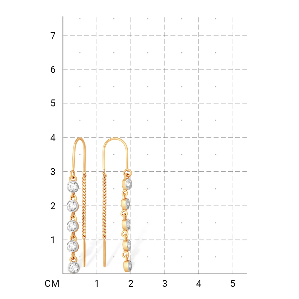 212020004106 Серьги (Золото 585К) фото