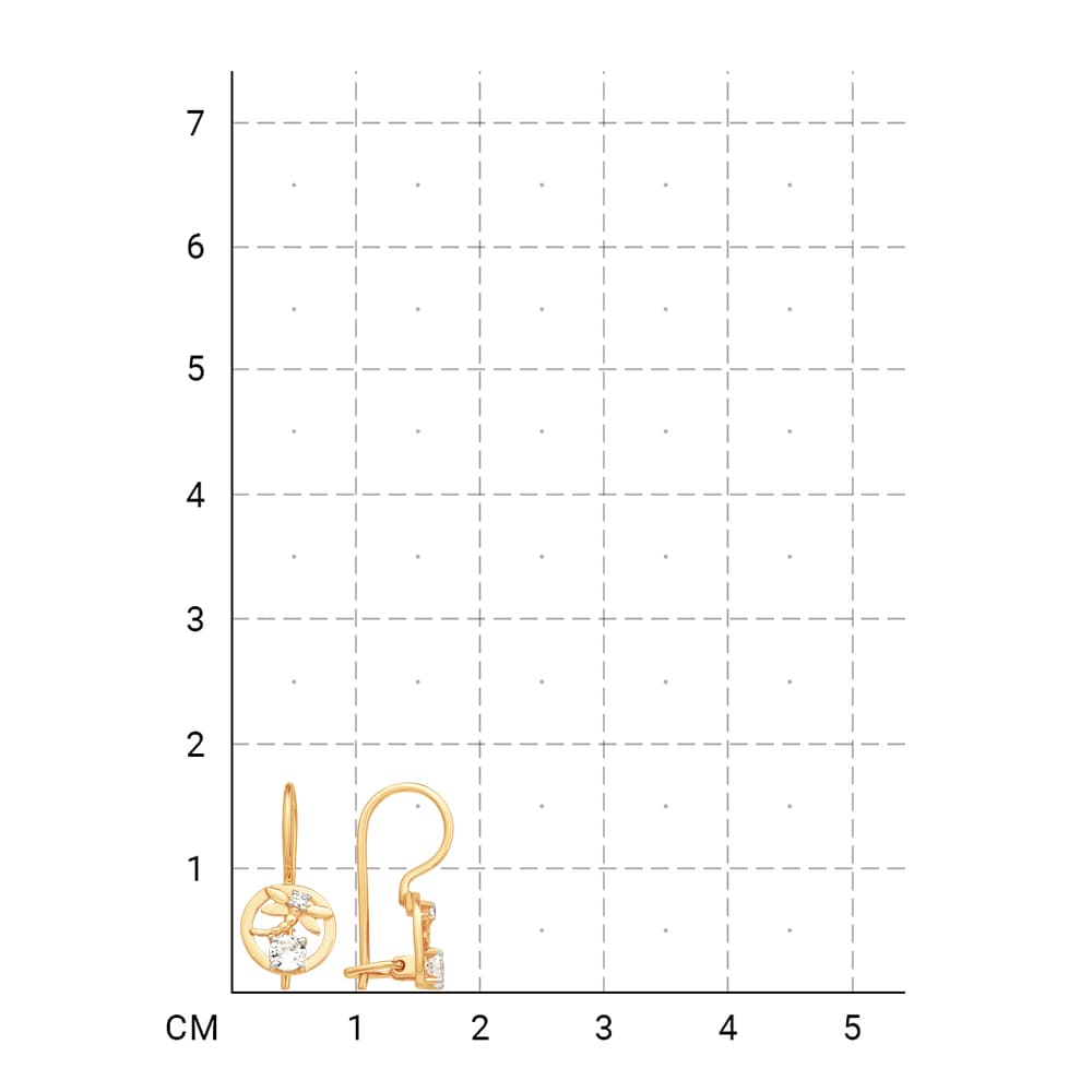 212020002296 Серьги (Золото 585К) фото