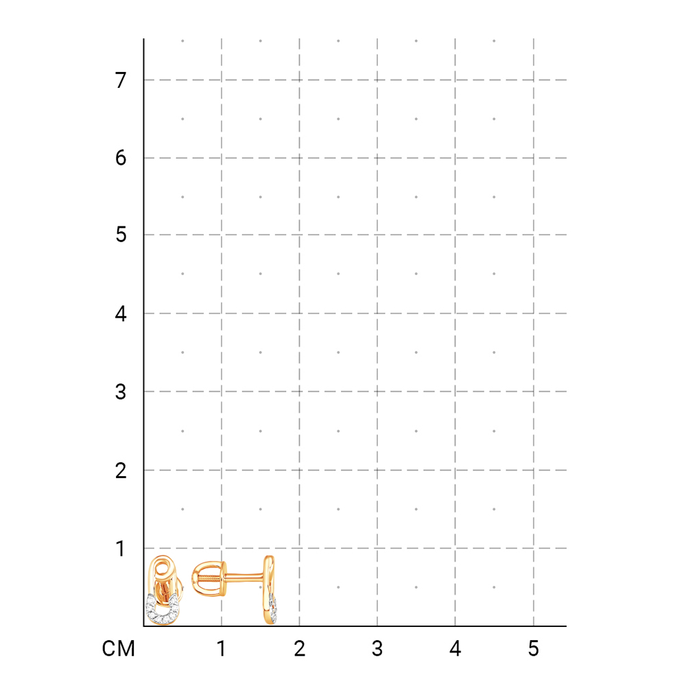 212020002501 Серьги (Золото 585К) фото