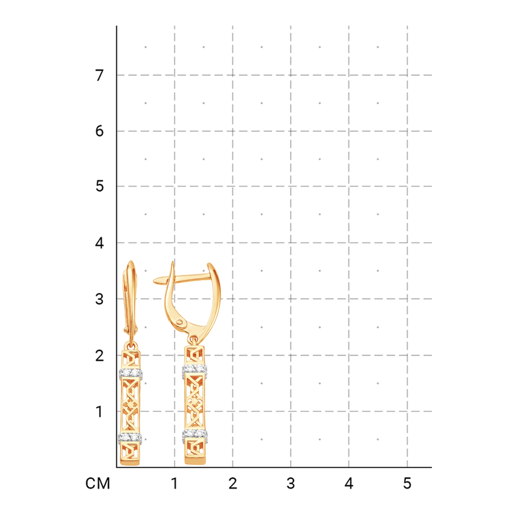 212020002929 Серьги (Золото 585К) фото