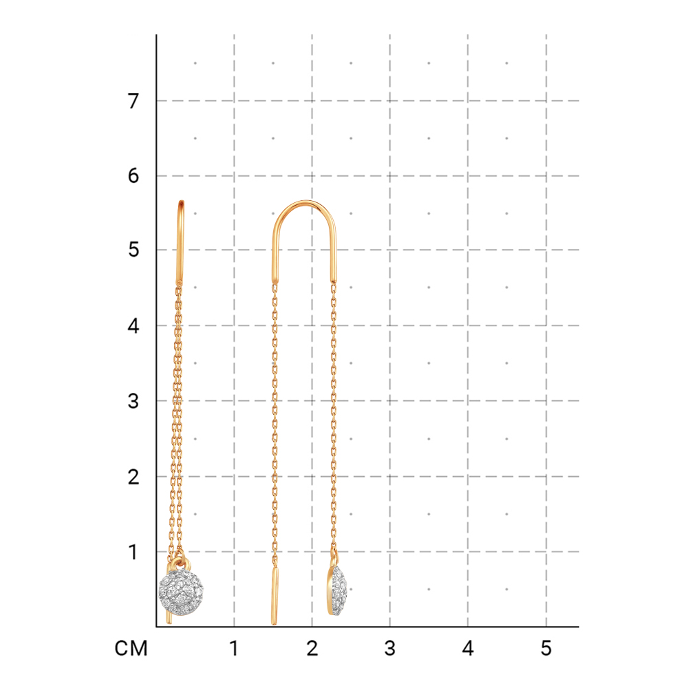 212020003190 Серьги (Золото 585К) фото