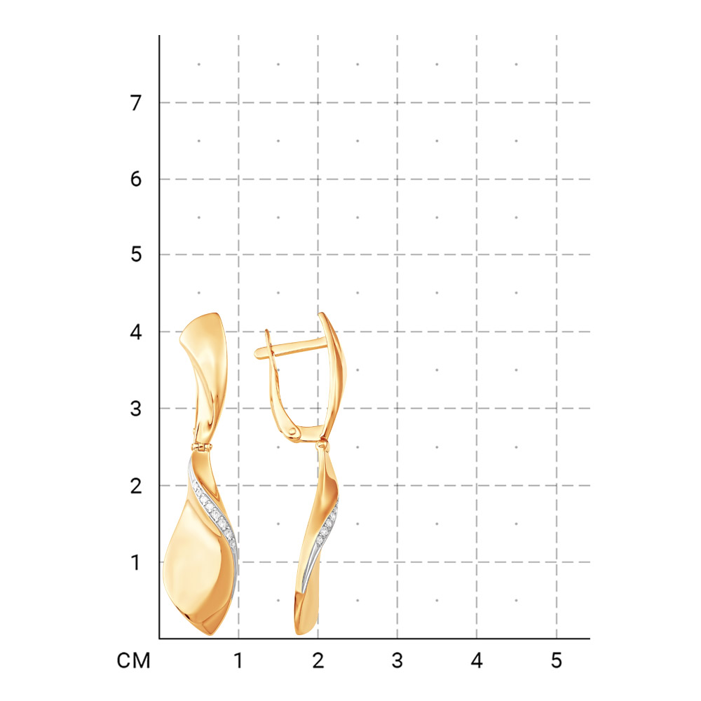 212020003278 Серьги (Золото 585К) фото
