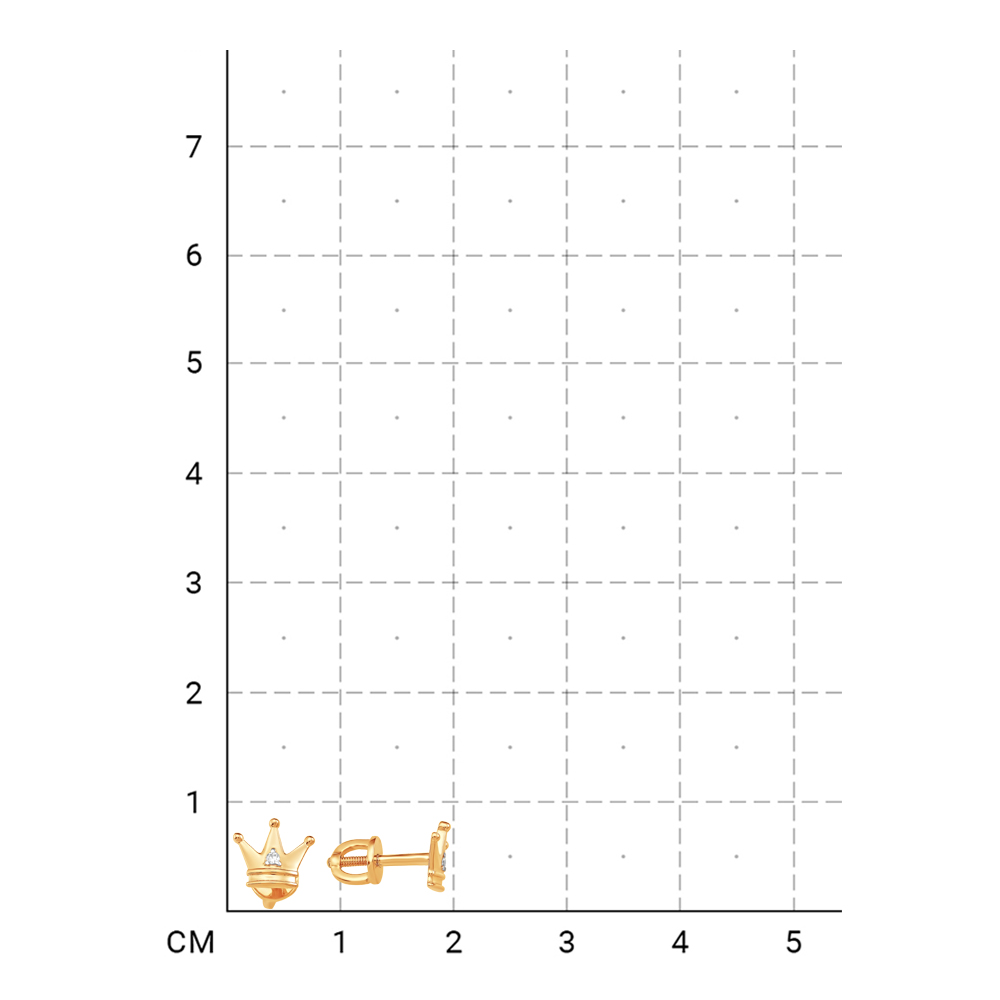212020003680 Серьги (Золото 585К) фото