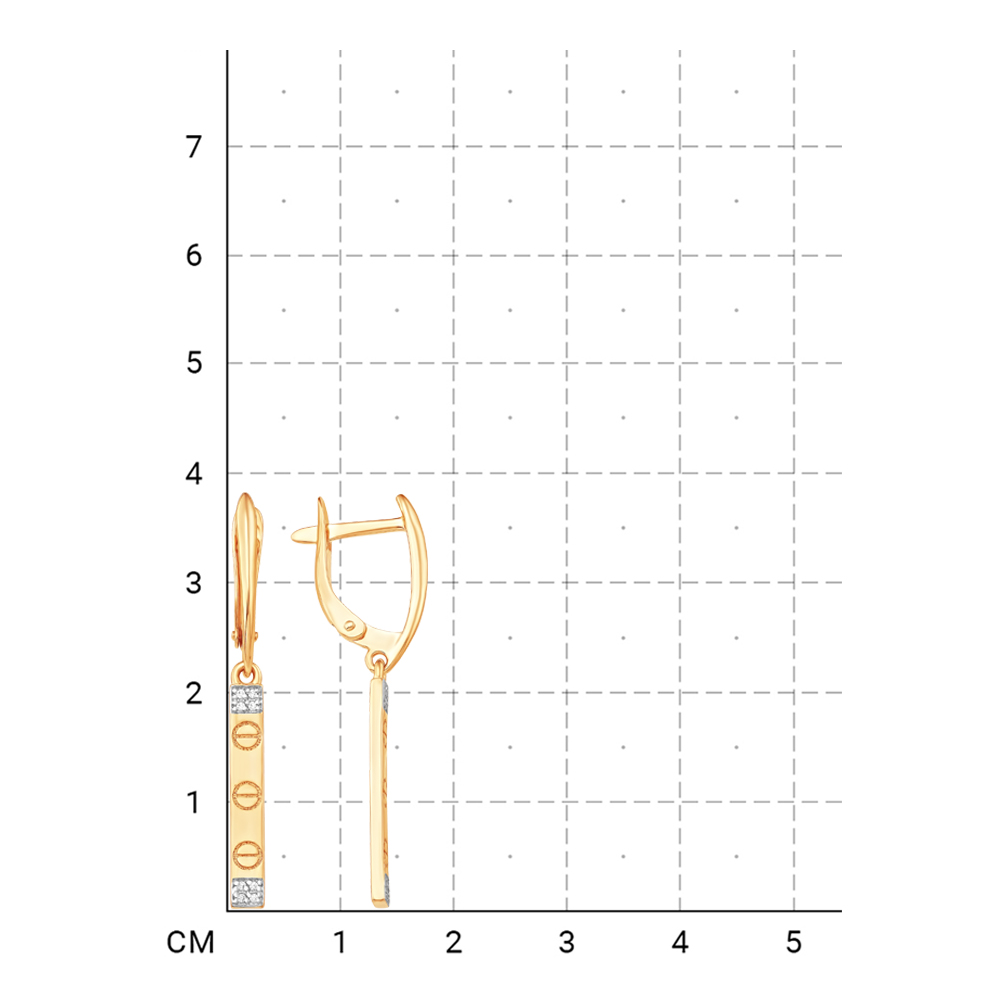 212020004044 Серьги (Золото 585К) фото