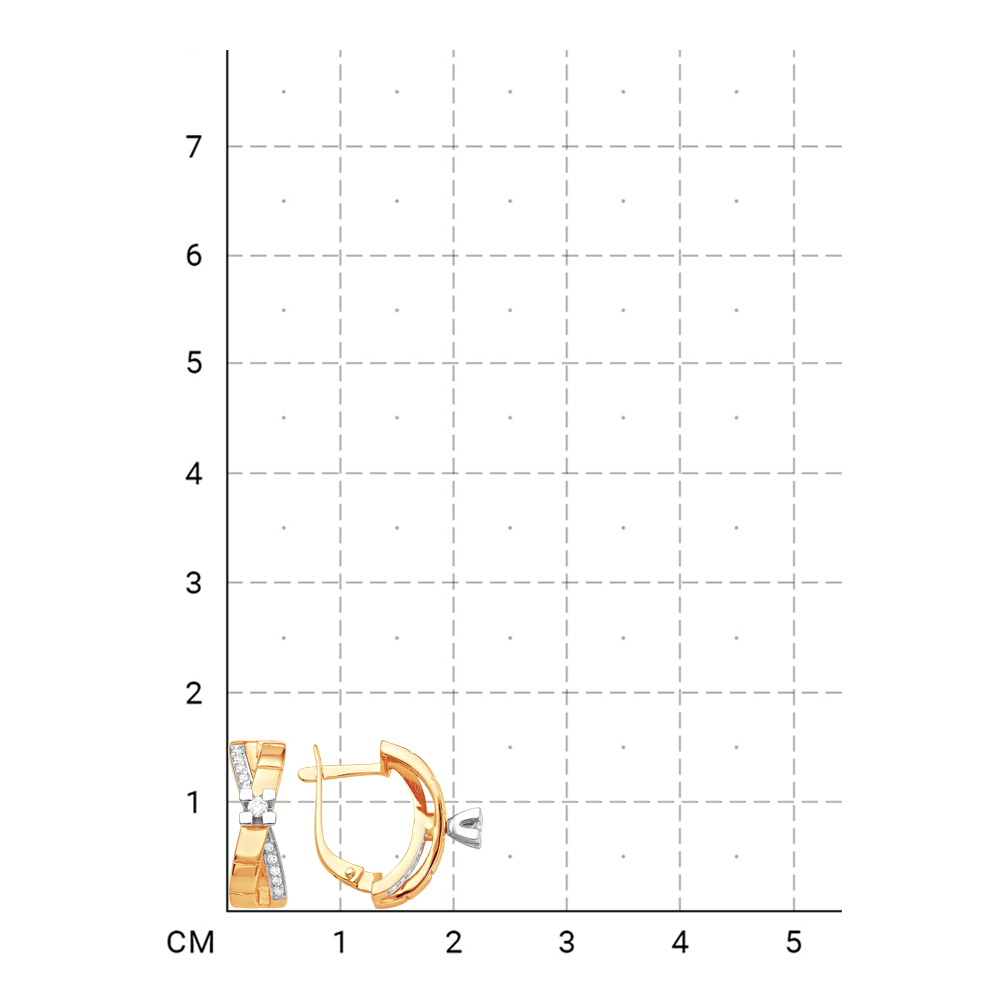 212010000698 Серьги (Золото 585К) фото