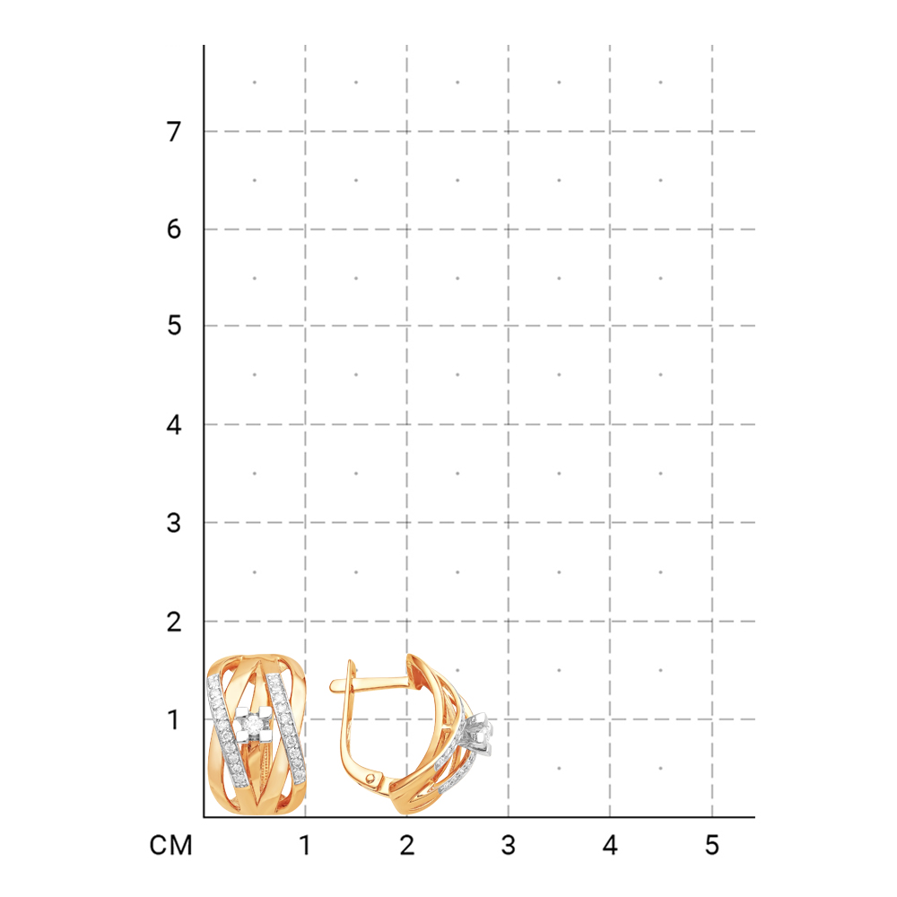 212010000674 Серьги (Золото 585К) фото
