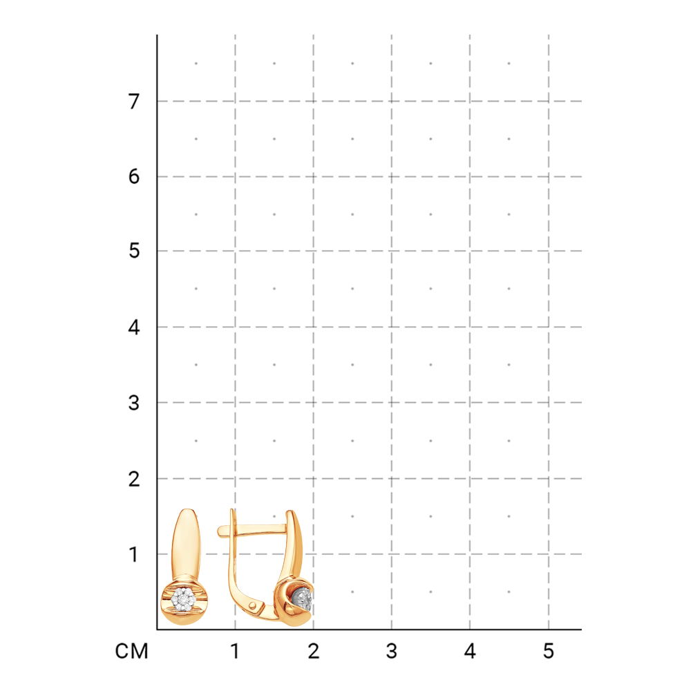 212010000690 Серьги (Золото 585К) фото