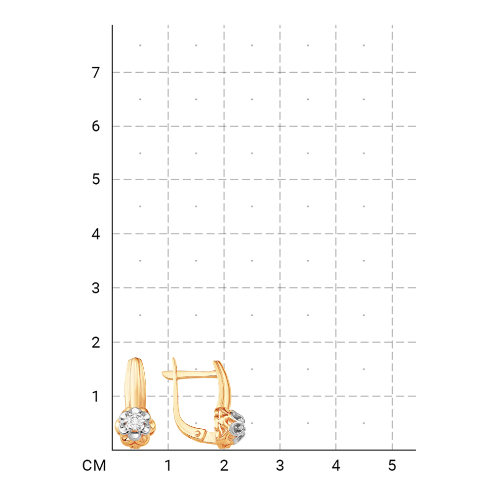 212010000821 Серьги (Золото 585К) фото