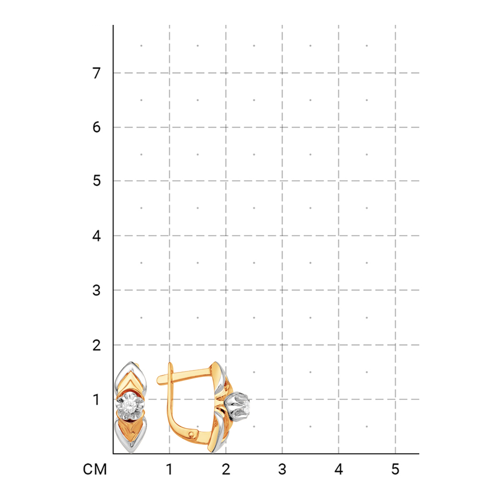 212010000715 Серьги (Золото 585К) фото