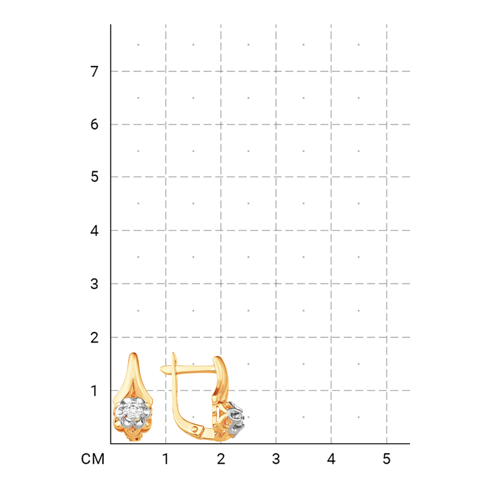 212010000834 Серьги (Золото 585К) фото