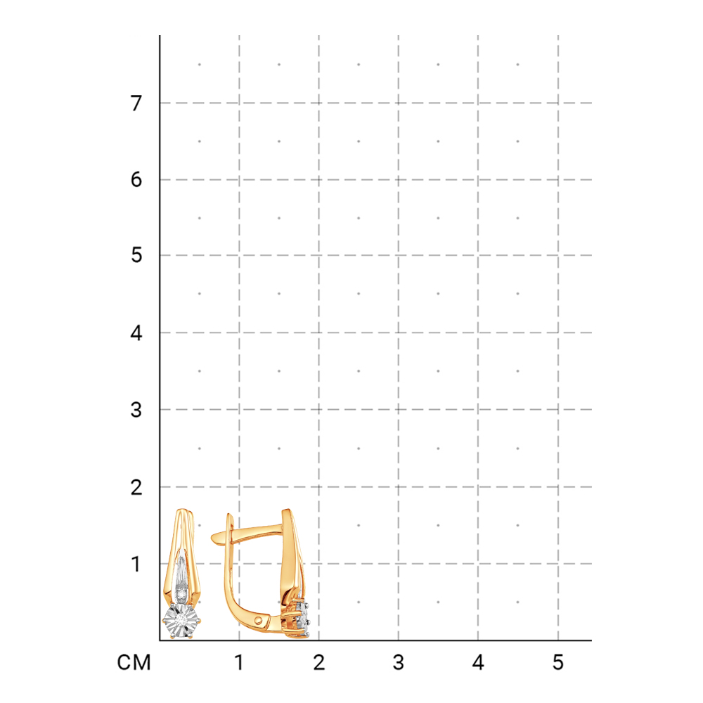 212010000799 Серьги (Золото 585К) фото