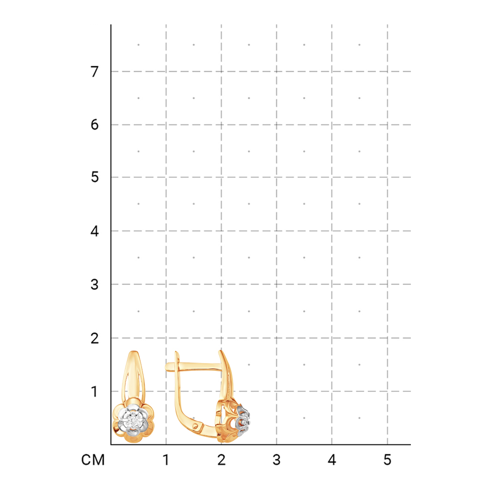 212010000850 Серьги (Золото 585К) фото