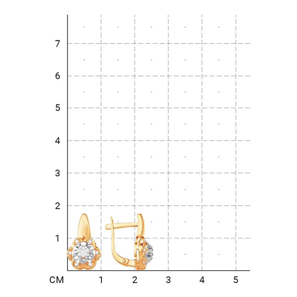 212010000852 Серьги (Золото 585К) фото