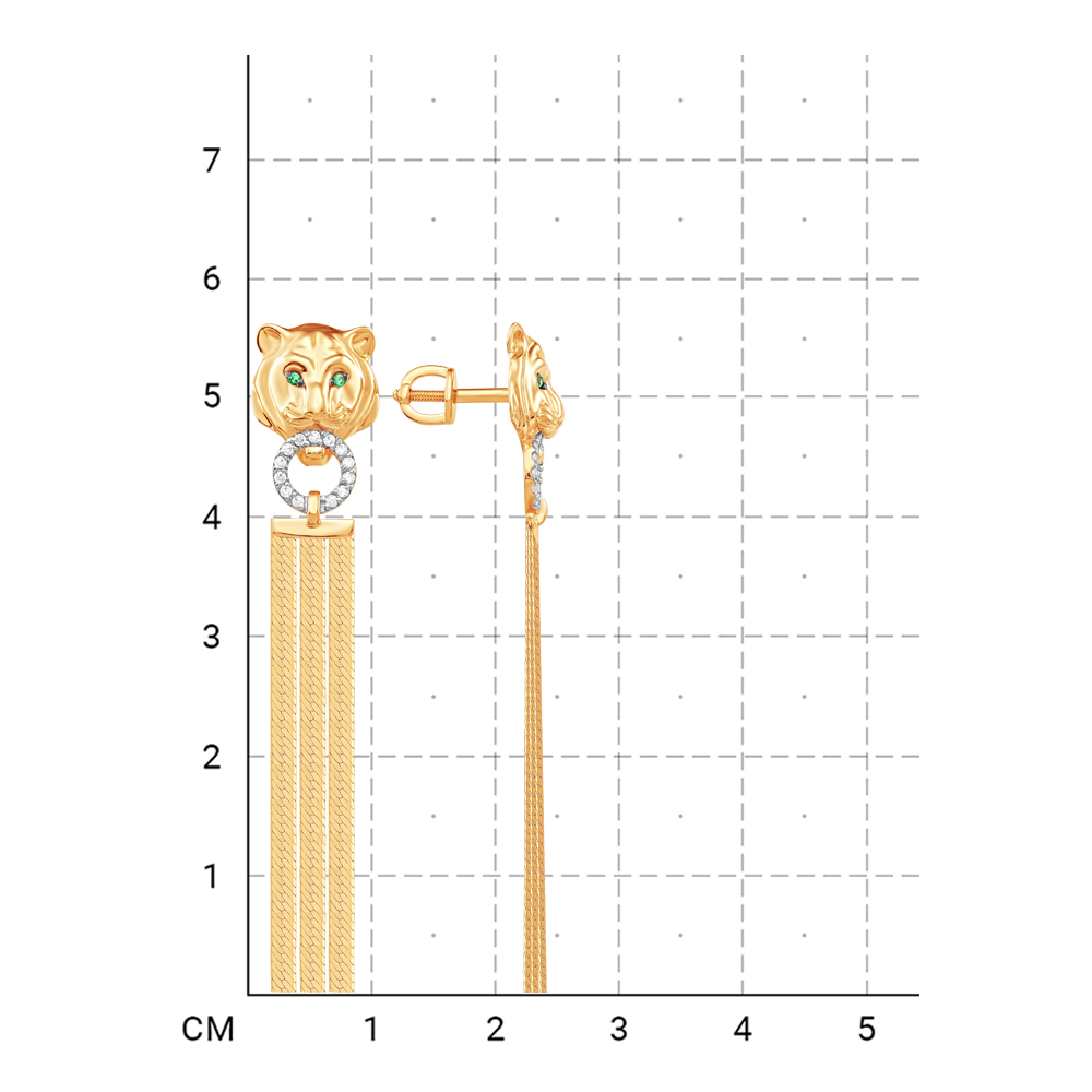212020004254 Серьги (Золото 585К) фото
