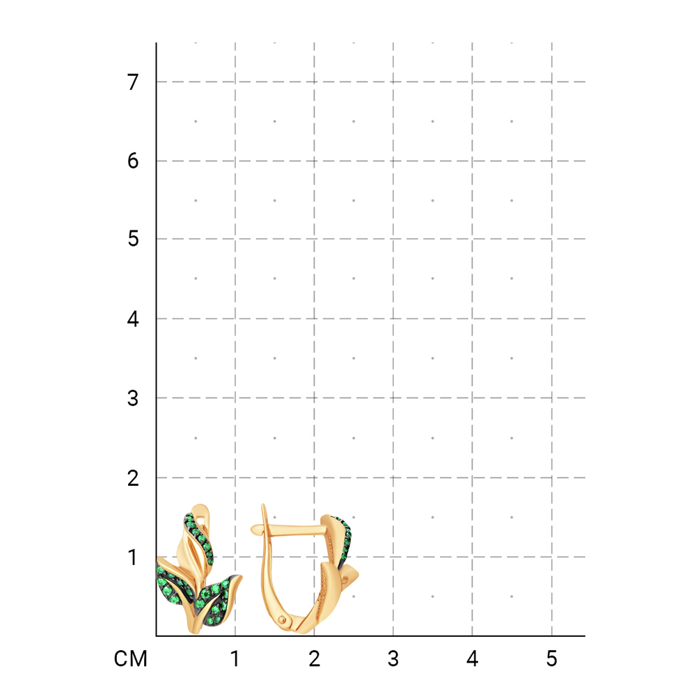 212020001735 Серьги (Золото 585К) фото